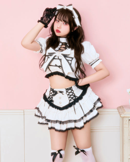 【予約-9月下旬頃より順次発送予定】ハート×リボンドットアイドル【PDCS26007】