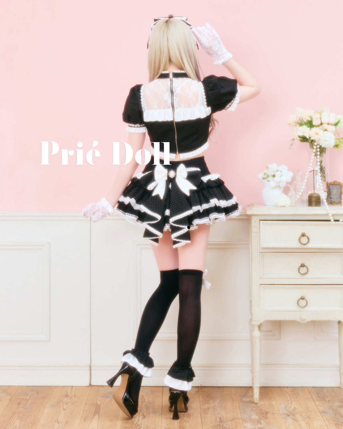 【予約-9月下旬頃より順次発送予定】ハート×リボンドットアイドル【PDCS26007】