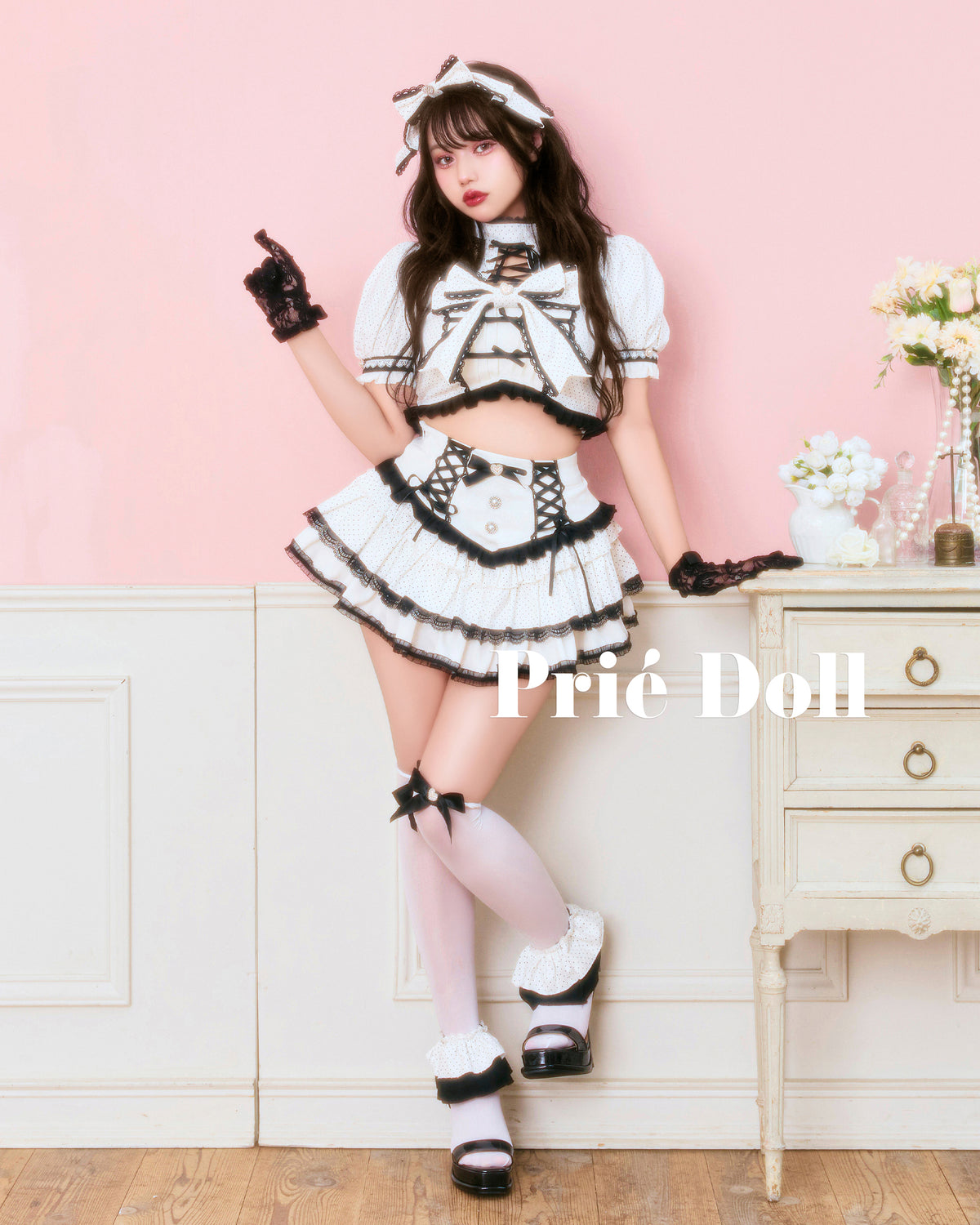 【予約-9月下旬頃より順次発送予定】ハート×リボンドットアイドル【PDCS26007】