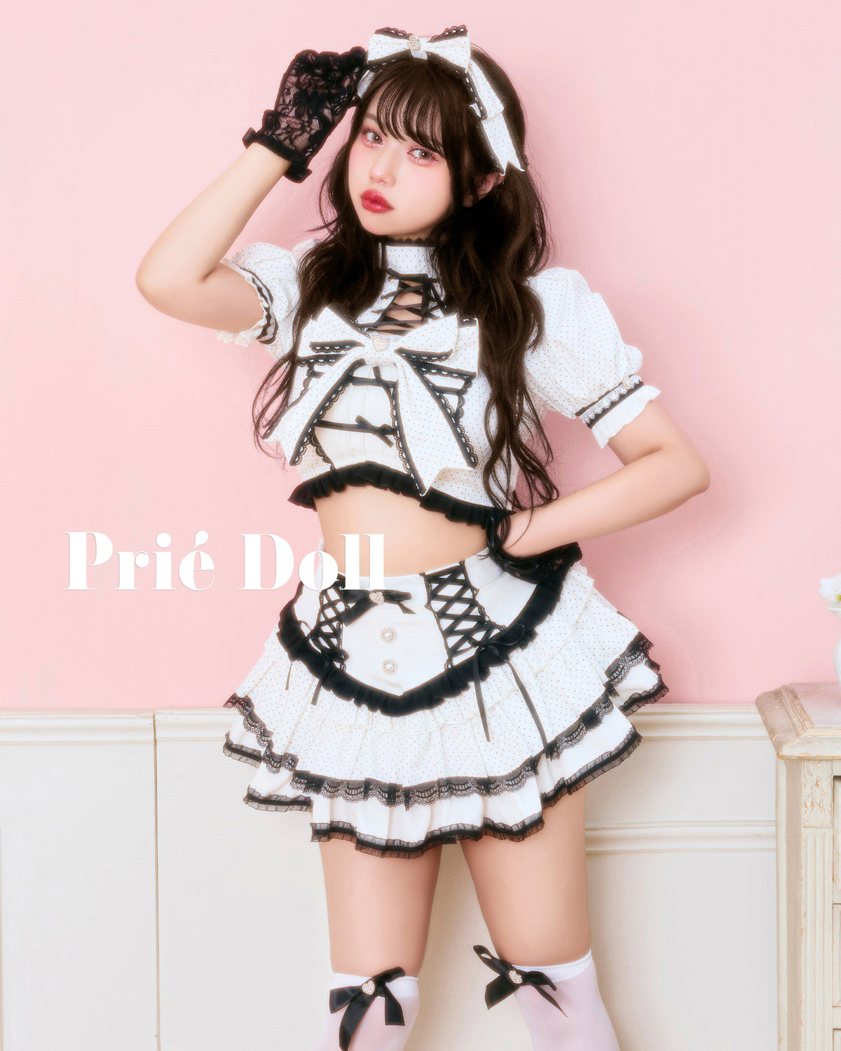 【予約-9月下旬頃より順次発送予定】ハート×リボンドットアイドル【PDCS26007】