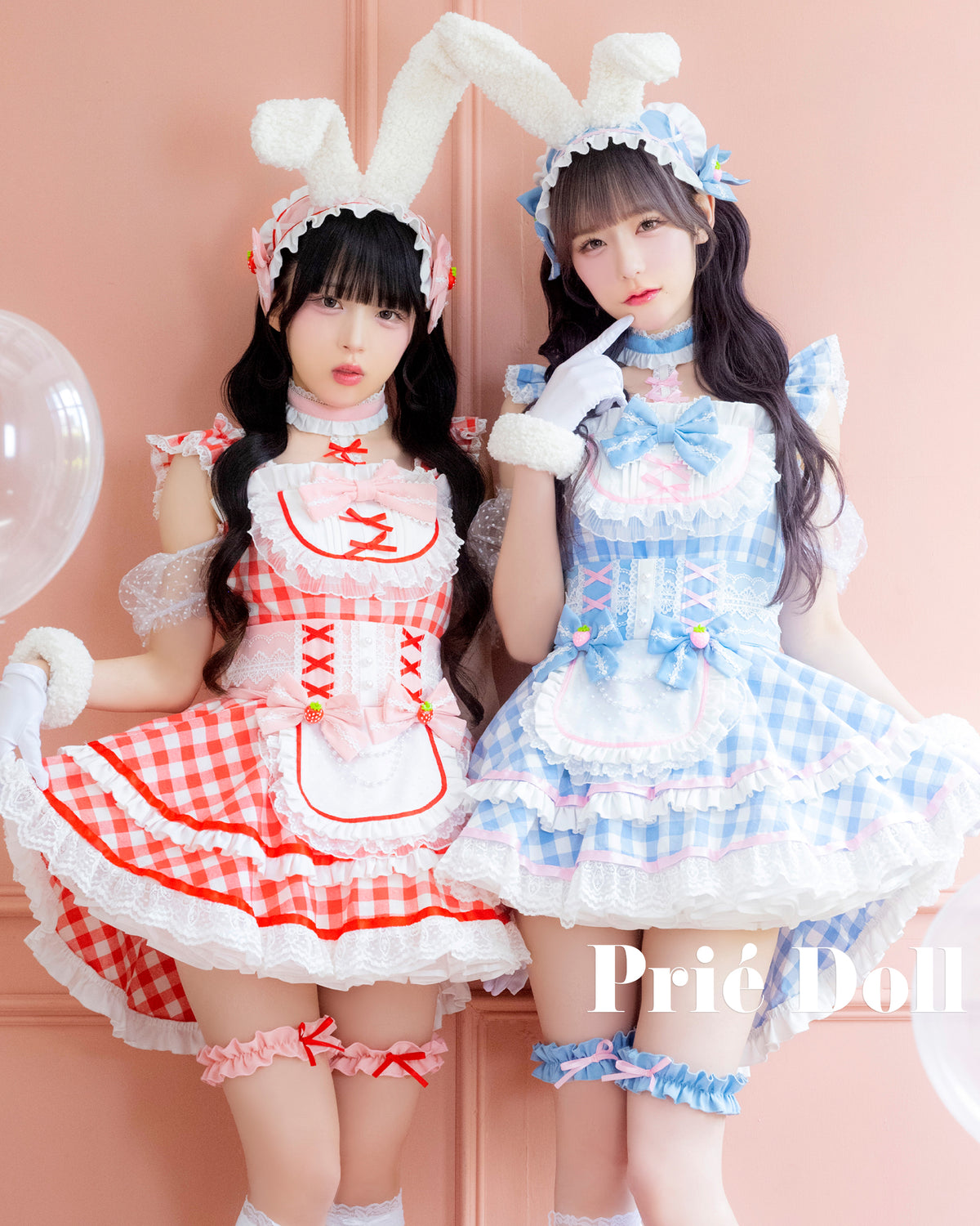 【予約-10月24日頃より順次発送予定】ストロベリーギンガムバニー【PDCS26015】