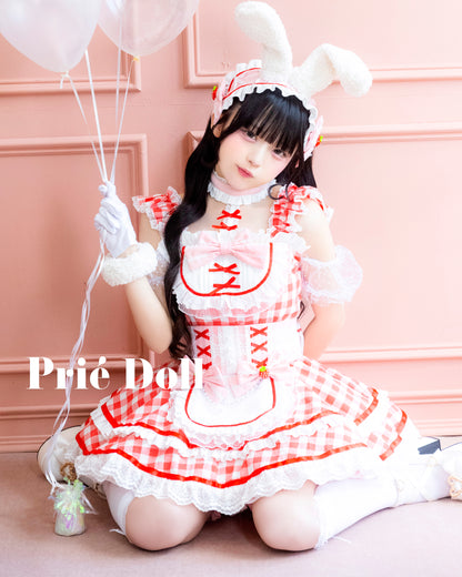 【予約-10月24日頃より順次発送予定】ストロベリーギンガムバニー【PDCS26015】
