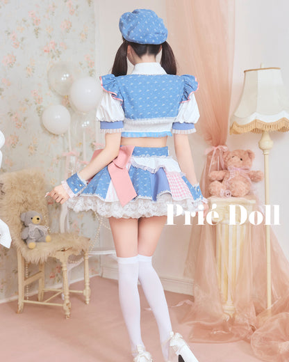 【予約-12月中旬頃より順次発送予定】ギンガムレースアップアイドル【PDCS261027】